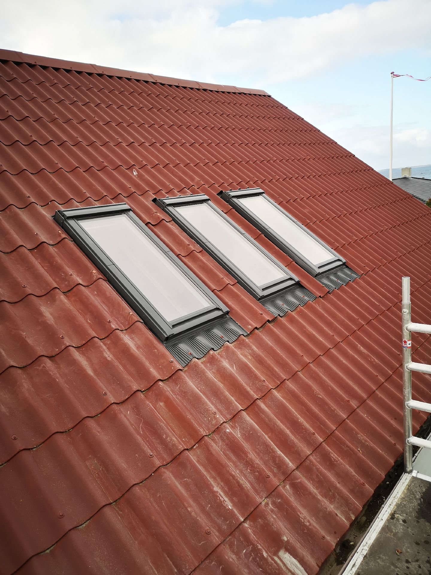Montering af 3 stk. Velux